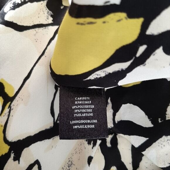 ROBERT RODRIGUEZ / Blazer Jacket Black Button Down Silk Floral Lining Sz 6 - Picture 15 of 16